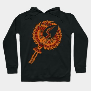 PNW Native Heron, Autumn colors Hoodie